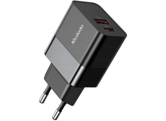 Mcdodo CH-1951 20W Fast Charger with 1x USB Port 1xTYPE-C - Black